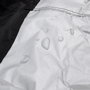 Funda para Motocicleta 210D Poliéster Impermeable Antipolvo para Exteriores Negro Plateado Gris MLXLXXLXXXLXXXXL - Product Image 3