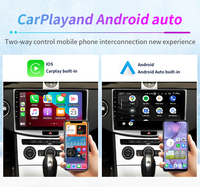 Autoradio Android universel avec CarPlay sans fil et Android Auto, écran tactile, GPS, DSP, OBD2, RGB, garantie 1 an