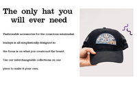 Gorra de béisbol de diseño liso sin marca, parche intercambiable, personalizado, 5 paneles, malla, Unisex