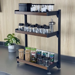 2 Tiers Kitchen Professional Under Sink Storage Bathroom Shelves Countertop Spice Rack Organizer ZSCZL004