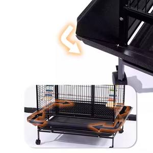 Joysining linea placcata personalizzata pieghevole piccione pappagallo gabbia di allevamento di uccelli nuovo grande semplice gabbia canarino portatile - Product Image 3