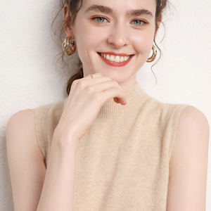 2024 mode Style mongolie cachemire pull col roulé gros tricoté en gros hiver cachemire <span class=keywords><strong>laine</strong></span> pull femmes gilet - Product Image 3