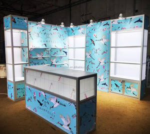 Custom 10x10 modulare in alluminio portatile Trade Stand tensione tessuto sfondo di sublimazione per espositore cabine espositive - Product Image 2