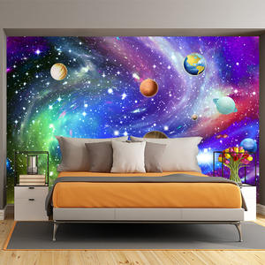 <span class=keywords><strong>Papier</strong></span> <span class=keywords><strong>peint</strong></span> personnalisé 3D stéréo univers ciel étoilé paysage Mural salon TV canapé chambre décor à la maison <span class=keywords><strong>fresque</strong></span> - Product Image 2
