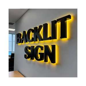 Enseigne lumineuse en lettres 3D en acrylique pour salon de coiffure, éclairage extérieur et intérieur, panneau mural extérieur, logo d'entreprise - Product Image 6