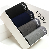Bóxers de Algodón Personalizados OEM y ODM al por Mayor para Hombre, Ropa Interior Transpirable tipo Short