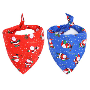 Best Gift Reversible Triangle Bibs Scarf Accessories Pet Cat Bandanas Scarf Cotton <strong>Dog</strong> <strong>Christmas</strong> <strong>Bandana</strong> - Product Image 4