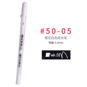 Sakura XPGB Professional Gel Pen Highlight Kalligraphie Weiß 0,5 0, 8 1,0mm 3 Farben Glitter Ink Kunststoff für den Werbe einsatz - Product Image 6