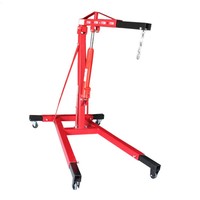 Outils de levage de palan à moteur mobile levage lourd 2T pliant hydraulique pliable essence grue d'atelier fixe
