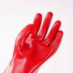 27 см 30 см 35 см 45 см защитные рабочие перчатки химические маслостойкие полностью резиновые Длинные рукава водонепроницаемые красные перчатки из ПВХ - Product Image 3