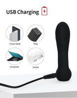 Mini masajeador corporal de súper vibración con 10 frecuencias de vibración fuerte, 100% resistente al agua, recargable por USB