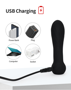 Mini masajeador corporal de súper vibración con 10 frecuencias de vibración fuerte, 100% resistente al agua, recargable por USB - Product Image 1