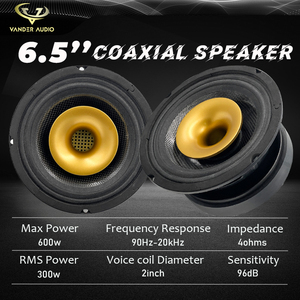 Vander аудио 600 Вт Макс 300 Вт RMS 4 Ом 6,5 дюймов громкий коаксиальный динамик - Product Image 2