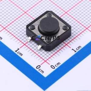 TS-1094S-A3B3-D2 Tactile Switch SMD Switch Single Pole Single Throw Round Button 2.5N Vertical Mount - Product Image 1