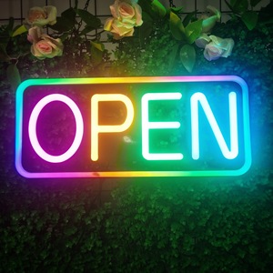 Siêu sáng Neon <span class=keywords><strong>LED</strong></span> hộp biển quảng cáo tưởng tượng PC dấu hiệu mở cho doanh nghiệp ngoài trời quảng cáo điều khiển từ xa cho các quán bar các doanh nghiệp - Product Image 2