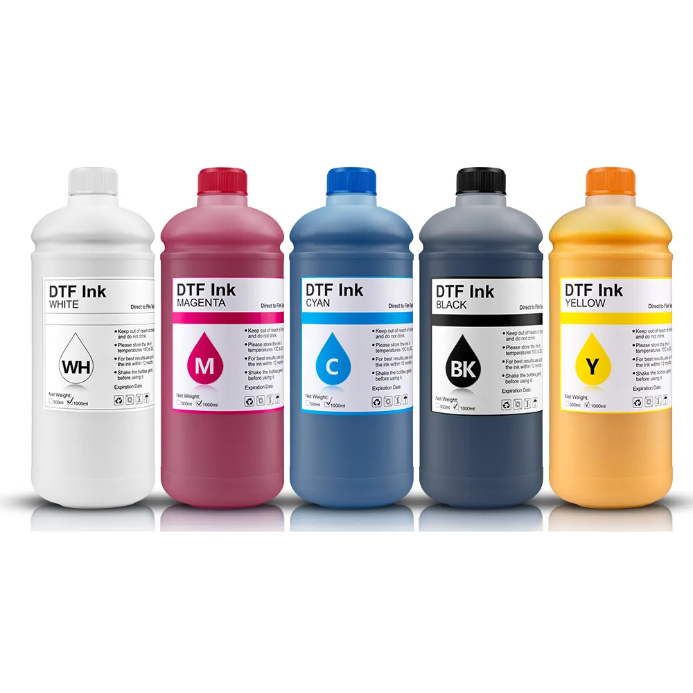 MWEI 1 Liter High Quality DTF Printer Print White Neon Printing Ink For Epson DX5 5113 L1800 L805 Ink Mate Printer