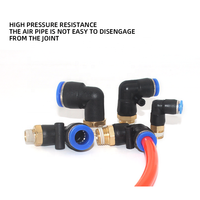 Raccord pneumatique à filetage mâle métrique PL 6 mm 8 mm 10 mm 12 mm 14 mm 16 mm en plastique à connexion rapide
