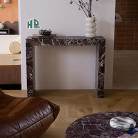 HDSTONE OEM/ODM Carreaux de marbre rouge populaires Rosso Levanto Marmor Marmol Dalle de marbre violet naturel avec veines blanches pour escaliers