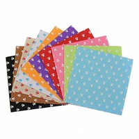 20 Stück 15x15 cm DIY Kinder-Bastelset, Atmungsaktive Wasserdichte Schmelzbare Antistatische Umweltfreundliche Vliesstoffe für Patchwork