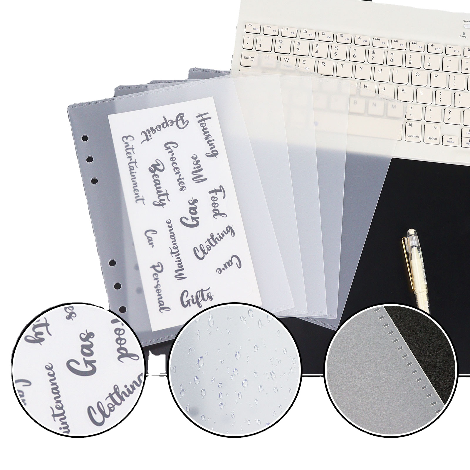 3x5 Inch Index Card Binder With 3-Pocket Sleeves - Organizer For Recipes,  Flashcards, Notes, Portable & Durable