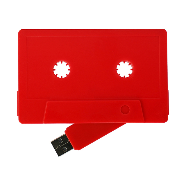 Promotion Usb Accessories Old School Music Cassette Tape Usb Flash Drive Custom Sticker 2.0 1gb 2gb 4gb 8gb 16 Gb Usb Pen Drives