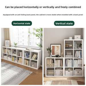 Per la casa pratico scaffale per bambini bianco creativo mini angolo libreria in legno arredamento e giocattolo per bambini - Product Image 4