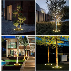 Özel Led <span class=keywords><strong>Tree</strong></span>-Hugging su geçirmez açık alan aydınlatması sütun ışığı manzara spot parkı bahçe yuvarlak LED ağaç işık - Product Image 3