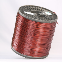 6 AWG 130-220 derajat ukuran bulat kawat aluminium berenamel untuk transformator kabel putar 4.115mm murni