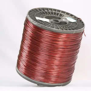 Alambre de aluminio esmaltado de tamaño redondo de 6 AWG 130-220 grados para cables de bobinado puro de transformador de 4.115mm