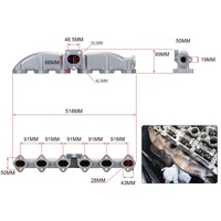 Collecteur d'échappement 11627788422 pour BMW E46 E39 E60 E61 E38 E65 E83 E53 X3 X5 en acier inoxydable 11622248166 11627799728 11627798177