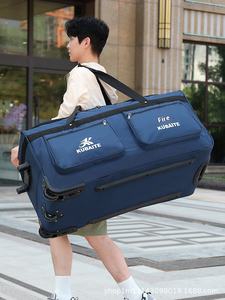 Sac de voyage surdimensionné avec roulettes pivotantes, sac à roulettes pour le transport de bagages, sac à roulettes pour vêtements et literie, valise à roulettes - Product Image 4