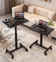 Bureau d'ordinateur portable ergonomique moderne en fer, réglable en hauteur par vérin à gaz, portable et mobile, pour usage commercial 1