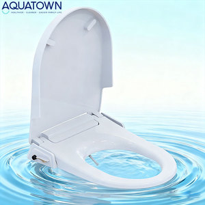 Siège de toilette intelligent de style européen personnalisé avec bidet intégré, facile à installer, en forme de <span class=keywords><strong>U</strong></span>, ultra-mince, à fermeture douce - Product Image 1
