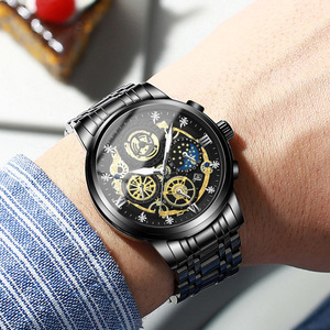 <span class=keywords><strong>2022</strong></span> nuevo <span class=keywords><strong>calendario</strong></span> reloj <span class=keywords><strong>de</strong></span> moda para hombre hueco volante diamantes <span class=keywords><strong>de</strong></span> imitación impermeable Luna estrella reloj <span class=keywords><strong>de</strong></span> cuarzo - Product Image 3