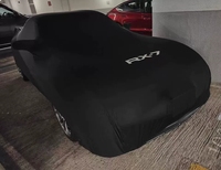Housse de voiture personnalisée avec logo spécial Mazda RX-7 FC3S Roadster, tissu en velours doux élastique, luxe, anti-poussière, résistant aux UV, anti-rayures