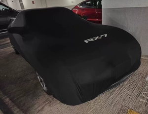 Housse de voiture personnalisée avec <span class=keywords><strong>logo</strong></span> spécial <span class=keywords><strong>Mazda</strong></span> RX-7 FC3S Roadster, tissu en velours doux élastique, luxe, anti-poussière, résistant aux UV, anti-rayures - Product Image 4