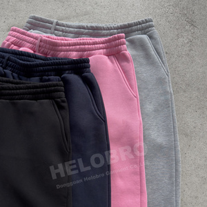 Pantalones cargo de lana de peso pesado <span class=keywords><strong>Proclub</strong></span> personalizados para hombre, pantalones de chándal de algodón de rizo francés desgastados con cintura gruesa lavada con ácido - Product Image 2