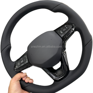 Volant en cuir <span class=keywords><strong>de</strong></span> sport multifonction BlackTrim Premium avec assistance ACC et voyage pour Pasat B8 T-Roc Viloran ID.3 ID.4 Etc - Product Image 1