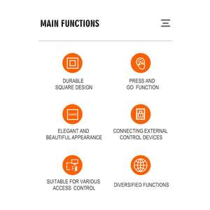 Yoursensor (ys412r) hiện đại không dây tự động cửa truy cập nút không có cảm ứng cho khách sạn biệt thự trung tâm mua sắm trường học siêu thị - Product Image 2