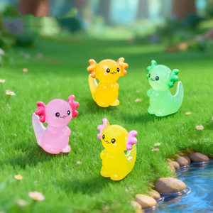 Mini Figuras de Axolotl de Resina, Adornos para Jardín de Hadas, Paisaje, Acuario, Casa de Muñecas - Product Image 4