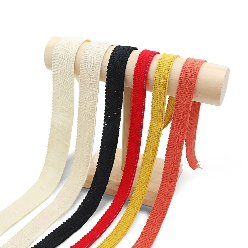 Mehrfachespezifisch einfarbig baumwollstreifen fransen quaste spitze verkleidung für textilien, teppiche flagge, vorhänge, tischdecken, kleidungsstück