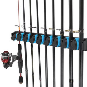 ที่วางคันเบ็ดตกปลาแบบติดผนัง LM Brand ทำจากวัสดุ ABS สำหรับคันเบ็ด 9 คัน ติดตั้งง่ายบนผนังโรงรถ - Product Image 3