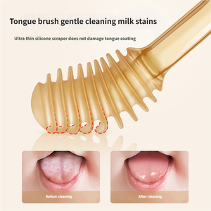 Brosse à dents en silicone de haute qualité pour bébé, nettoyage de la langue du bébé, produits maternels et pour bébés - Product Image 5