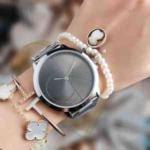 Correa de reloj de triángulo invertido de lujo para <span class=keywords><strong>mujer</strong></span> MKSE Factory GUESSE Geneva marca 38mm cuarzo al por mayor para negocios de moda - Product Image 4