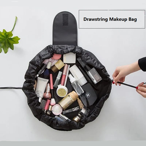 Factory Multi-functional Custom Logo Polyester Draw String Travel Storage Pouch <b>Bag</b> Lazy <b>Drawstring</b> <b>Make</b> <b>up</b> Cosmetic Makeup <b>Bag</b> - Product Image 4