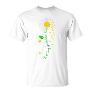 T-shirt avec motif de fleurs de marguerite pour les propriétaires d'animaux, cadeau pour les propriétaires de chiens, Best Dog Grandma Ever - Product Image 1