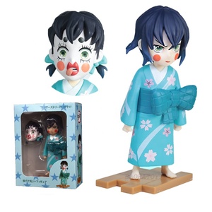 Diversi stili Demon <span class=keywords><strong>Slayer</strong></span> Kimetsu no Yaiba Tanjiro Agatsuma <span class=keywords><strong>Zenitsu</strong></span> scultura a doppia testa in scatola Anime Action Figure 10cm - Product Image 3