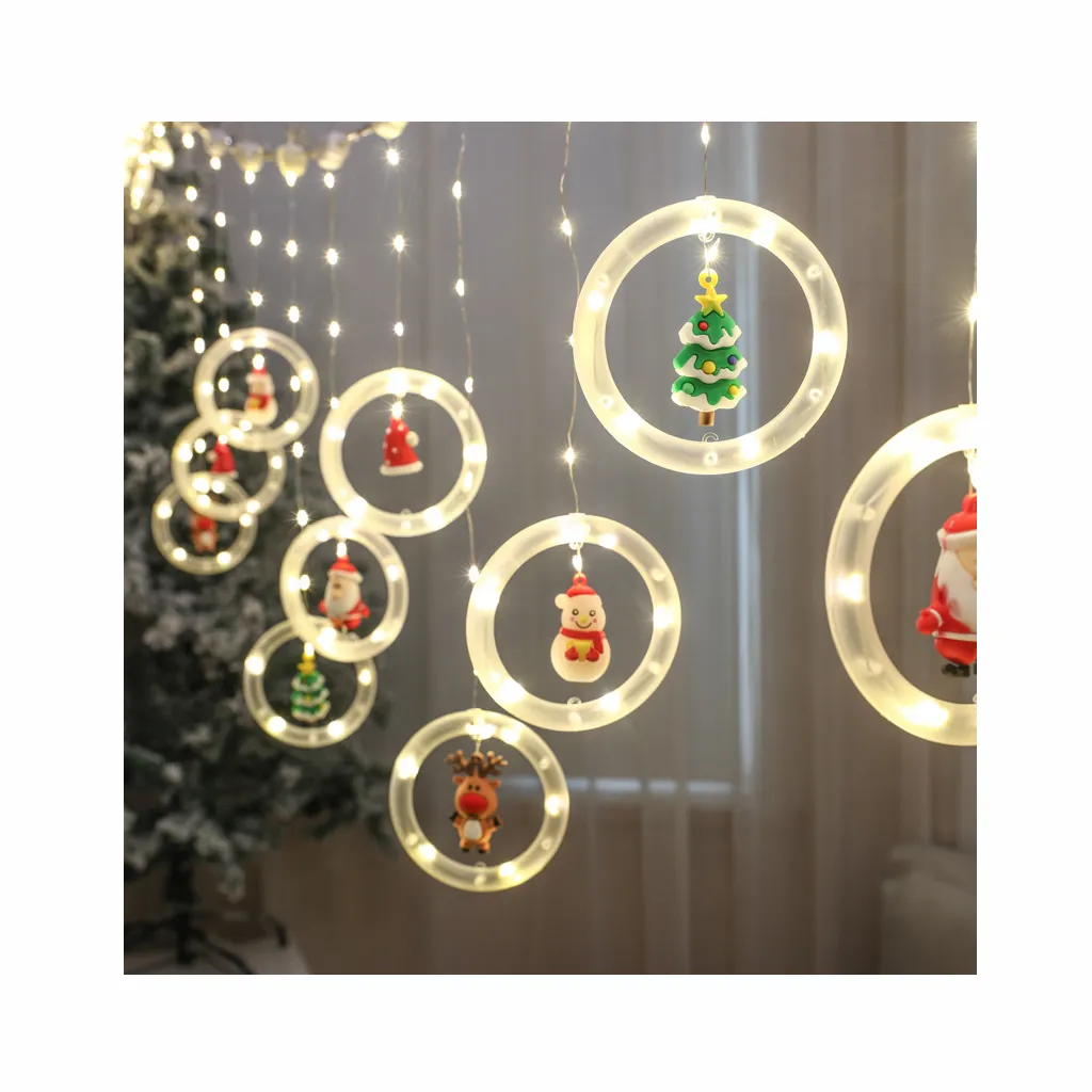 Hot sale cartoon fairy string LED lights Christmas LED curtain lights for outdoor indoor home Christmas decorations