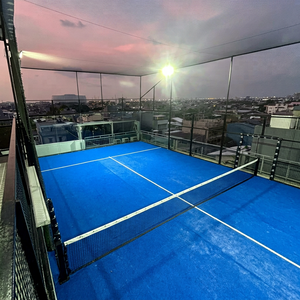 สนามแพเดิลพาโนรามาสำหรับตลาดอินโดนีเซีย โครงสร้างเหล็กชุบสังกะสีแบบจุ่มร้อน พร้อมคำแนะนำการติดตั้งสำหรับผู้ลงทุน ทนทาน เชื่อถือได้ - Product Image 1
