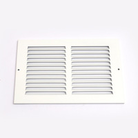 Grille de retour d'air HVAC à lamelles fixes en fer de haute qualité 10*6 pour climatisation centrale
